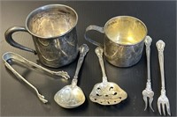 Sterling Silver Baby Cups & Flatware 221 Grams