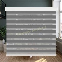 22 W x 72 H Dark Grey Zebra Roller Blinds