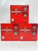 New (3) Community Coffee 100% Colombian, 18
