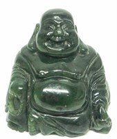 JADE STONE BUDDHA FIGURINE