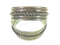 (2) Silver Cuff Bracelets