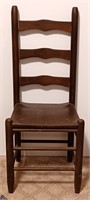 COUNTRY RUSTIC Style SOLID WOOD LADDERBACK CHAIR