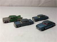 4 Vintage Dinky Toys Diecast Cars