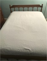 Wooden full size bed (mattress not included)