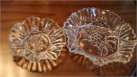 Set of 2 Ruffle Bowls w/ fruit motief