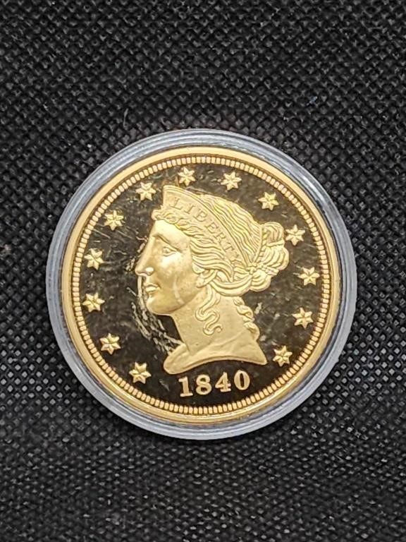 Replica 1840  $5 Liberty Coin