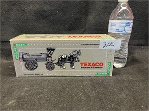 COLLECTIBLE TEXACO HORSE AND TANKER DIE CAST BANK