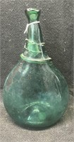 ANTIQUE HAND BLOWN WINE BOTTLE FROM ITALY