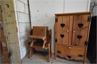 Decorative Kids Benches and Cupboard