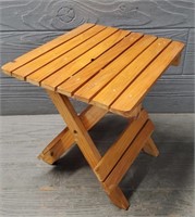 Small Tabletop Folding Wooden Table