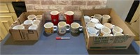 (2 BOXES) 25 PCS ASSORTED COFFEE CUPS/MUGS