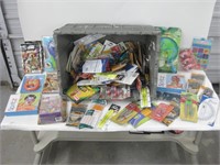Large Tub Of New In Package Toys & School Supplies