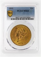 1895 Gold $20 PCGS MS64 $5000 LIST