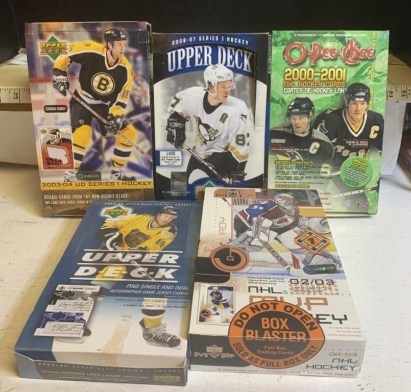 5-Empty sports card boxes