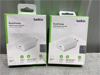 2 - Boostcharge Wall Chargers - Samsung/Apple