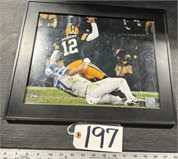 Framed Aaron Rogers Packers Picture