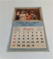 1946 Peoples Trust Company All Months Calendar