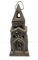 Cast Iron Hanging Church Candle Holder 9.5"T
