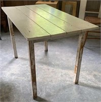 Vintage Painted Pine Work Table