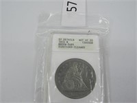 1872 Seated Liberty Dollar Graded VF 20