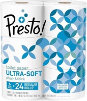 Presto toilet paper rolls 24 pk