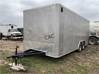 16ft by 102 Enclosed Trailer Dual Fold Ramp Door