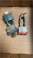 3 - Master Locks w/keys