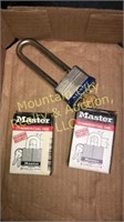 3 - Master Locks w/keys