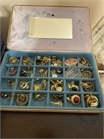 ASSORTED JEWELRY AND CASE