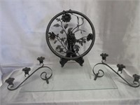 Wrought Iron Candle Holders & Wall Art