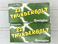 1000rds 22LR ammunition: Remington Thunderbolt,