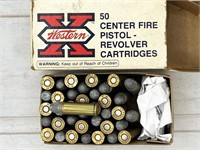 38rds 32 S&W long ammunition: Western X, 98gr -