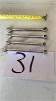Snap-On Wrenches, 1/4”, 9/32”,5/16”,11/32”