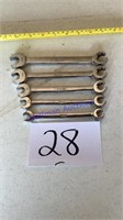 Snap-On Flare Wrenches, 3/8-5/8”