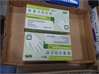 2 boxes of examination gloves