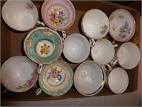 12 Vintage Teacups