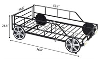 TWIN SIZE FLOOR CAR BED