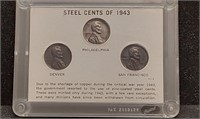 1943 steel pennies Denver, Philadelphia,San