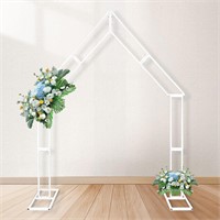 Teabelle 8FT Metal Wedding Arch  Double House