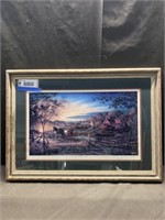 SIGNED TERRY REDLIN "MORNING ROUNDS" PRINT