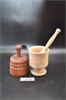 Antique Mold, mortar and pestle