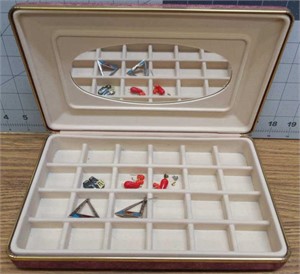 Jewelry box with some earring pieces