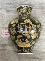 Wall mount Asian half vase