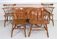 Vintage Maple Dining Table Set