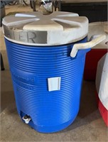 One Rubbermaid water cooler