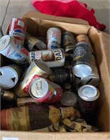 Box of Collectable, beer and soda cans