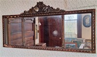 3-Panel Mantle Mirror, Antique