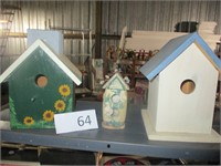 3 bird houses