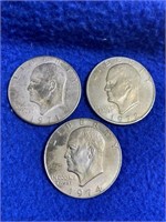 1971/72/74 Ike Dollars (3)
