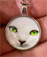 CAT PENDANT AND CHAIN